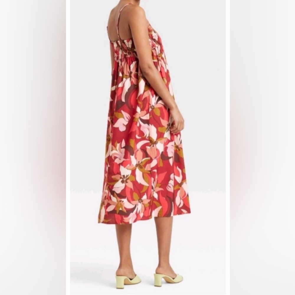 Women’s Dress Spaghetti strap A New Day Color Red/Pid XS. NWT - Picture 4 of 5
